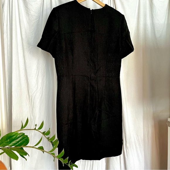 Vintage Kasper ASL Black Sheath Dress - Picture 13 of 16
